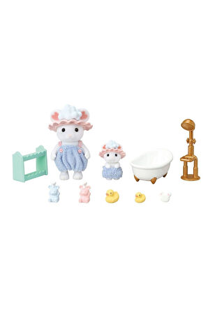 5805 Sylvanian Families Kardeşler Banyo Zamanı Seti +3 yaş Kız Erkek Çocuk Oyuncak Eğitici Oyuncakla