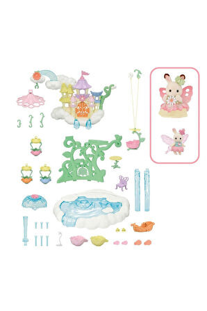 5815 Sylvanian Families Gökyüzü Masal Kalesi Oyun Seti +3 yaş Kız Erkek Çocuk Oyuncak Eğitici Oyunca