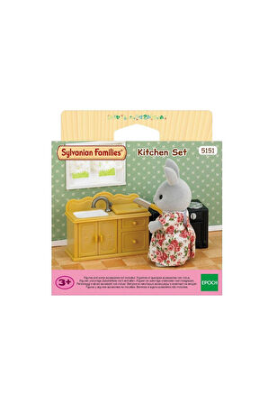 5151 Sylvanian Families Mutfak Lavabo Seti (figürler dahil değildir) +3 yaş Kız Erkek Çocuk Oyuncak