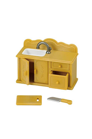 5151 Sylvanian Families Mutfak Lavabo Seti (figürler dahil değildir) +3 yaş Kız Erkek Çocuk Oyuncak