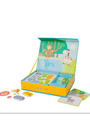 Öğretici Eğitici Oyuncaklar Ahşap Mıknatıslı Oyun Seti Ormanda Kız Erkek Çocuk Oyuncak