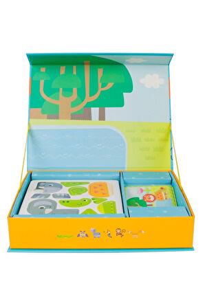 Öğretici Eğitici Oyuncaklar Ahşap Mıknatıslı Oyun Seti Ormanda Kız Erkek Çocuk Oyuncak