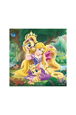 93465 Palace Pets Belle, Cinderella, Rapunzel 3x49 parça Ravensburger Puzzle Kız Erkek Çocuk Oyuncak