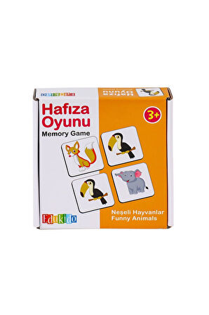 EDU-2010 Hafıza Oyunu Neşeli Hayvanlar Kız Erkek Çocuk Oyuncak Eğitici Oyuncaklar