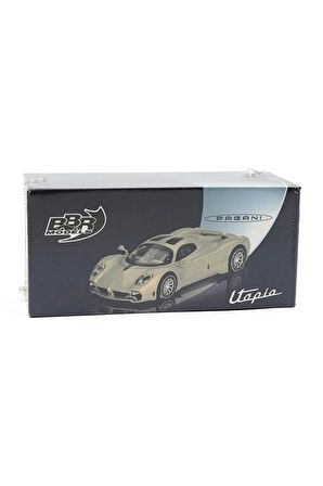 Mini GT 1/64 BBR Pagani Utopia Presentation Grigio Rinascimento Kız Erkek Çocuk Oyuncak Eğitici Oyun