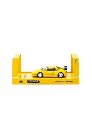 Tarmac Works X iXO Models 1/64 Ferrari F355 Challenge Yellow Kız Erkek Çocuk Oyuncak Eğitici Oyuncak