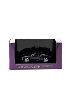 Tarmac Works x Minichamps 1/64 Porsche 718 Spyder RS Viola Metallic Kız Erkek Çocuk Oyuncak Eğitici