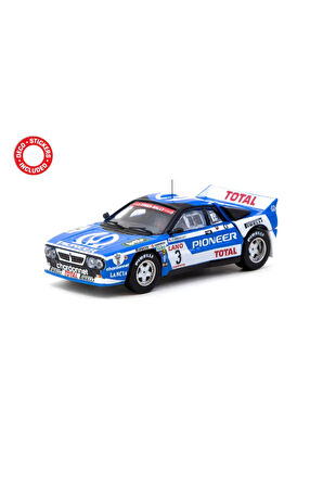 Tarmac Works 1/64 Lancia 037 Rally Ypres 24 Hours Rally 1983 #3 Kız Erkek Çocuk Oyuncak Eğitici Oyun