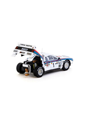 Tarmac Works 1/64 Lancia 037 Rally Rally Monte Carlo 1983 #1 with Tarmac Cards Kız Erkek Çocuk Oyunc