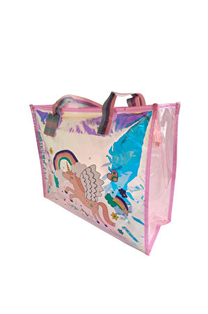 Dream Vest Şeffaf Hologram Unicorn Büyük Omuz Çantası Kız Erkek Çocuk Oyuncak Eğitici Oyuncaklar