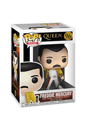 Funko POP Rocks: Queen - Freddie Mercury Wembley 1986 Kız Erkek Çocuk Oyuncak Eğitici Oyuncaklar