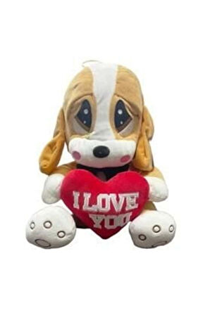 PELUŞ 40CM ÜZGÜN KÖPEK HALLEY Kız Erkek Çocuk Oyuncak Eğitici Oyuncaklar