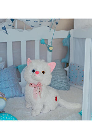 PELUŞ KEDİ 33CM HALLEY Kız Erkek Çocuk Oyuncak Eğitici Oyuncaklar