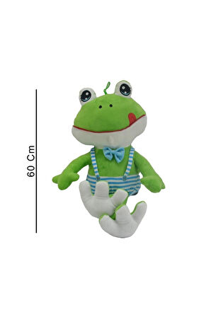60cm UZUN BACAKLI KURBAĞA HALLEY Kız Erkek Çocuk Oyuncak Eğitici Oyuncaklar