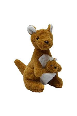 PELUŞ 40CM KANGURU HALLEY Kız Erkek Çocuk Oyuncak Eğitici Oyuncaklar