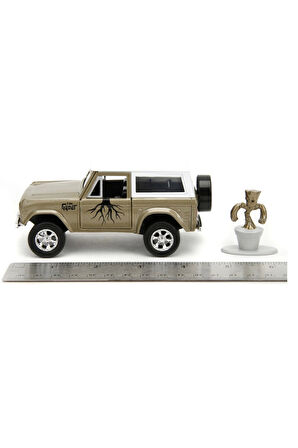 Jada 1/32 Marvel Groot 1973 Ford Bronco Kız Erkek Çocuk Oyuncak Eğitici Oyuncaklar