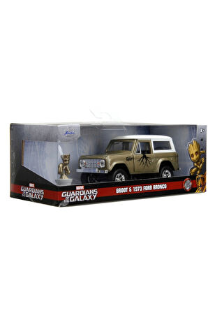 Jada 1/32 Marvel Groot 1973 Ford Bronco Kız Erkek Çocuk Oyuncak Eğitici Oyuncaklar