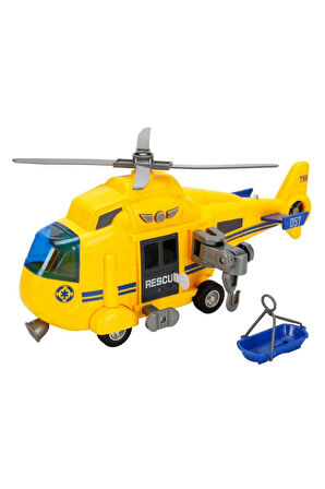 1:16 Maxx Wheels Sesli ve Işıklı Helikopter Kız Erkek Çocuk Oyuncak Eğitici Oyuncaklar