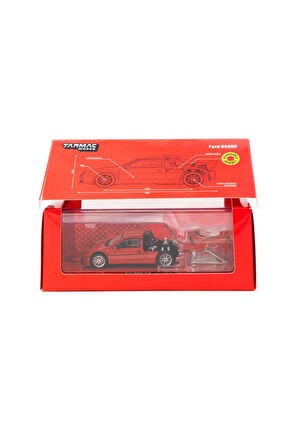 Tarmac Works 1/64 Ford RS200 Red Kız Erkek Çocuk Oyuncak Eğitici Oyuncaklar