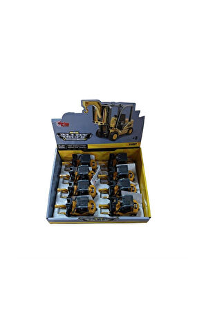 SZT-9967 Sürtmeli Metal İnşaat Aracı Forklift Kız Erkek Çocuk Oyuncak Eğitici Oyuncaklar