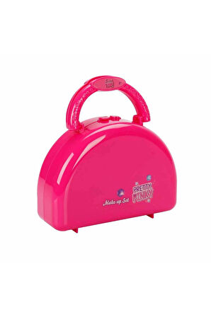 4278 Pretty Pinky 3 Katlı Pembe Çantalı Makyaj Seti -Sunman Kız Erkek Çocuk Oyuncak Eğitici Oyuncakl