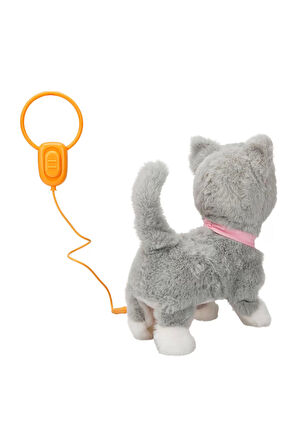 Sevimli Kedi Gigi Sesli ve Hareketli Kız Erkek Çocuk Oyuncak Eğitici Oyuncaklar