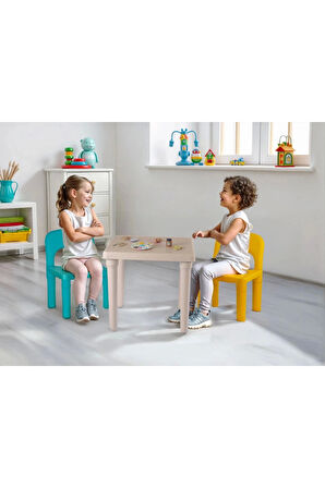 Masa & Sandalye Seti Kız Erkek Çocuk Oyuncak Eğitici Oyuncaklar