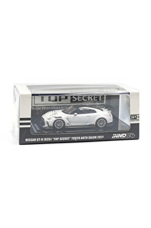 Inno 1/64 Nissan GT-R (R35) ''TOP SECRET'' Tokyo Auto Salon 2021 Kız Erkek Çocuk Oyuncak Eğitici Oyu