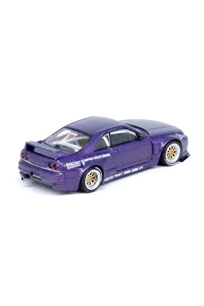 Inno 1/64 Nissan Skyline GT-R (R33) ''PANDEM ROCKET BUNNY'' Purple Kız Erkek Çocuk Oyuncak Eğitici O