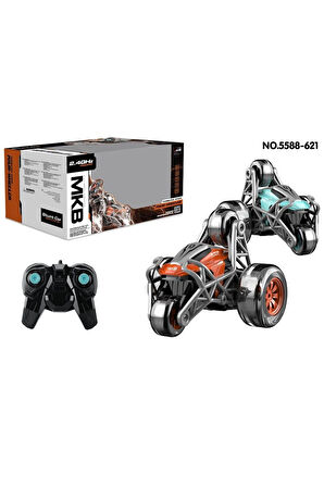 MKB-5588-617 Kumandalı Şarjlı Four Wheeler Stunt Car Kız Erkek Çocuk Oyuncak Eğitici Oyuncaklar