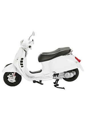 57243 SUN- Vespa GTS 300 Super Beyaz Motor 1:12 Kız Erkek Çocuk Oyuncak Eğitici Oyuncaklar