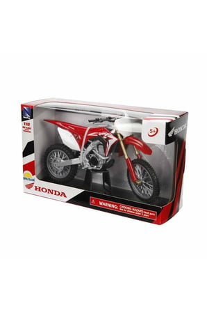 57443 SUN-Honda CFR450R Kırmızı 1:12 Kız Erkek Çocuk Oyuncak Eğitici Oyuncaklar