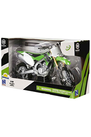 57483 SUN- Kawasakı KX450 Yeşil 1:12 Kız Erkek Çocuk Oyuncak Eğitici Oyuncaklar