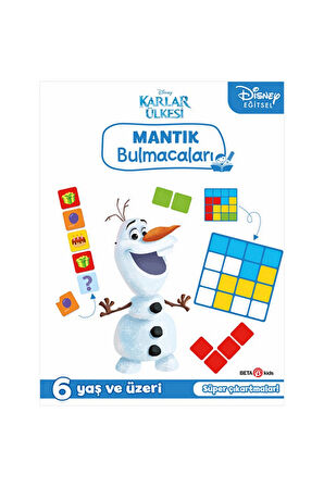 Disney Eğitsel Karlar Ülkesi Çıkartmalı Mantık Bulmacaları Kız Erkek Çocuk Oyuncak Eğitici Oyuncakla