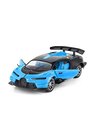 Şarjlı Uzaktan Kumandalı Mavi Bugatti 1:16 Kız Erkek Çocuk Oyuncak Eğitici Oyuncaklar