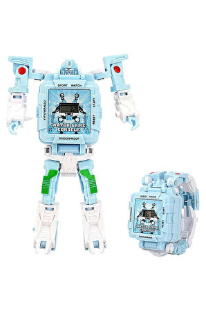 Dönüşebilen Robot Saat Oyun Konsolu Kız Erkek Çocuk Oyuncak Eğitici Oyuncaklar