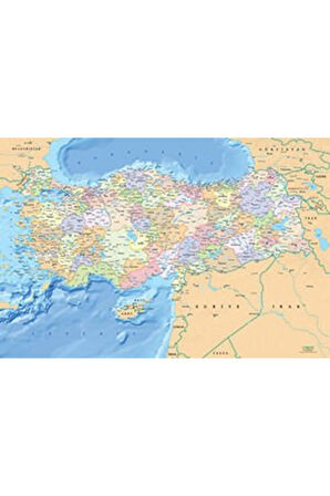KS Puzzle 200 Parça Türkiye Siyasi Haritası Kız Erkek Çocuk Oyuncak Eğitici Oyuncaklar