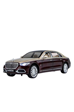 ZHD-B2409 - Vardem Çek Bırak Işıklı ve Sesli Model MB Metal Araba 1:24 Kız Erkek Çocuk Oyuncak Eğiti