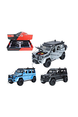 XHD-B2421 -Vardem 1:24 Çek Bırak Işıklı ve Sesli Model Off Road Metal 1:24 Kız Erkek Çocuk Oyuncak E