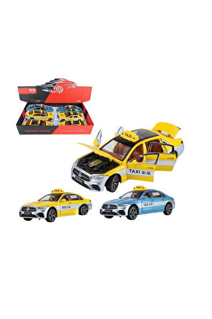 XHD-B2426 C-Vardem Çek Bırak 1:24 Işıklı Ve Sesli Kapıları Açılan Mrs Taxi Kız Erkek Çocuk Oyuncak E