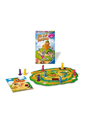 248810 Ravensburger - ZıpZıp Tavşan - Seyahat Boy Kutu Oyunu Kız Erkek Çocuk Oyuncak Eğitici Oyuncak