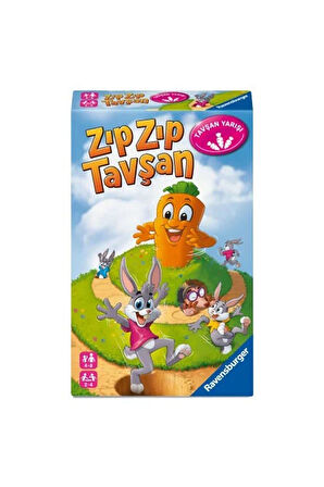 248810 Ravensburger - ZıpZıp Tavşan - Seyahat Boy Kutu Oyunu Kız Erkek Çocuk Oyuncak Eğitici Oyuncak