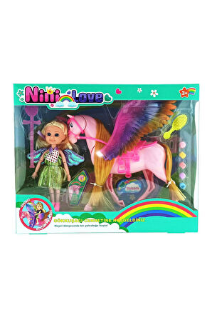 Nini Love ve Pembe Pegasus Kız Erkek Çocuk Oyuncak Eğitici Oyuncaklar