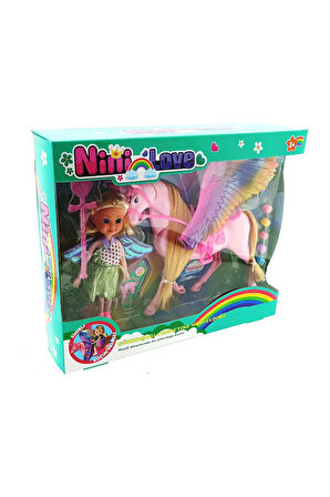 Nini Love ve Pembe Pegasus Kız Erkek Çocuk Oyuncak Eğitici Oyuncaklar