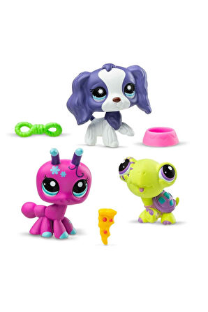 6469 SUN-Littlest Pet Shop Minişler 3’lü Figür Setİ Kız Erkek Çocuk Oyuncak Eğitici Oyuncaklar