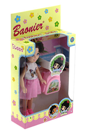 Baonier Beyaz Kelebek Elbiseli Bebeğim Seyahatte Kız Erkek Çocuk Oyuncak Eğitici Oyuncaklar