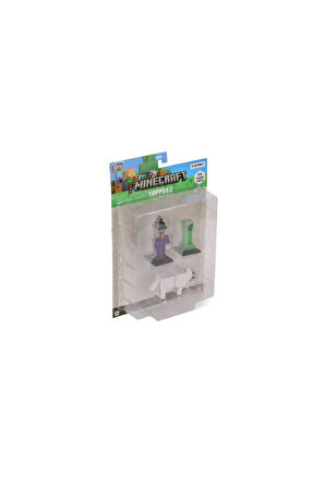 PMI MC2020 Minecraft 3D Figür Toppeez 3lü Set Kız Erkek Çocuk Oyuncak Eğitici Oyuncaklar