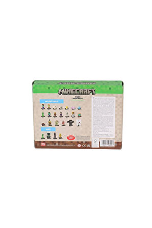 PMI MC2070 Minecraft 3D Figür Toppeez 8li Delüks Set Kız Erkek Çocuk Oyuncak Eğitici Oyuncaklar