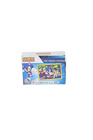 SO0090 SONİC 100 PARÇA PUZZLE Kız Erkek Çocuk Oyuncak Eğitici Oyuncaklar