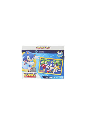 SO0090 SONİC 100 PARÇA PUZZLE Kız Erkek Çocuk Oyuncak Eğitici Oyuncaklar